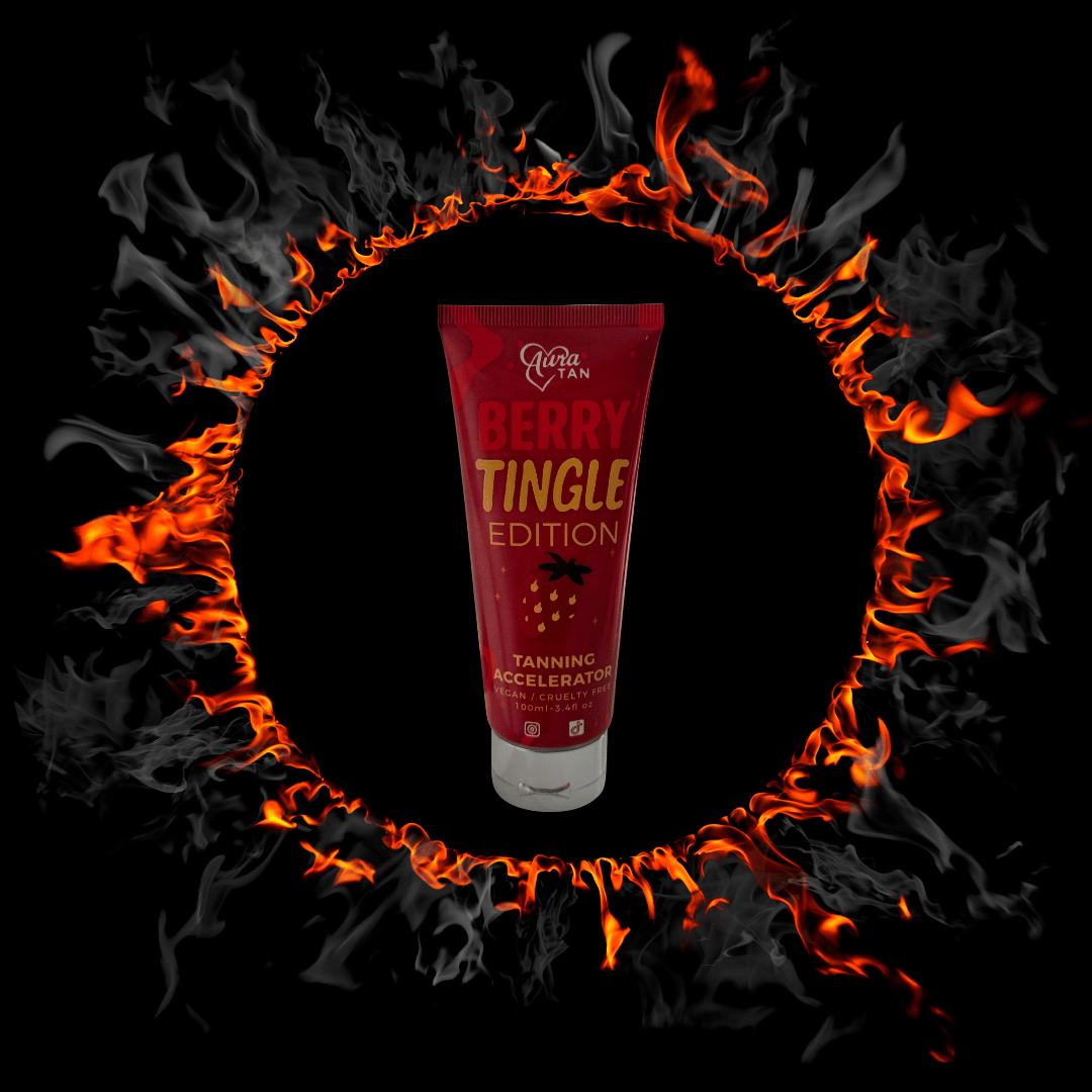 Aura Tan Berry Tingle Edition 100ml - ***WARNING*** For experienced tanners only. Not for your face or sensitive areas.