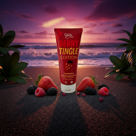 Aura Tan Berry Tingle Edition 100ml - ***WARNING*** For experienced tanners only. Not for your face or sensitive areas.